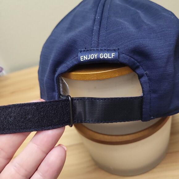 Puma Golf Mens Blue Lightweight Adjustable Strapback Baseball Cap - Picture 5 of 7